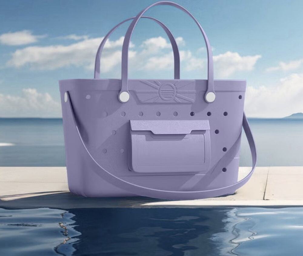 Thirtieth Sense Beachcomber Vinyl Tote Lavender Bag NEW OPEN BOX WITH TAGS